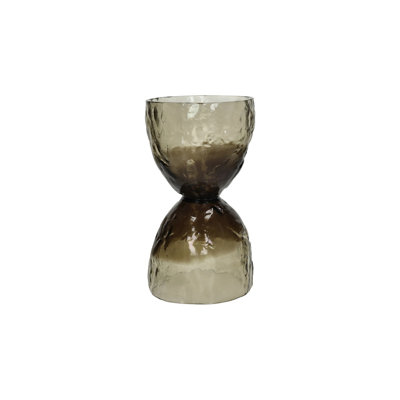 Alexes Vase Hurricane Glass Green Dia 6.5"