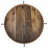 Natural And Black Round End Table