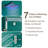 3-Function LED Light Thermostatic Rainfall Shower System with 6 Body Jets and Rough-in Valve-105831521