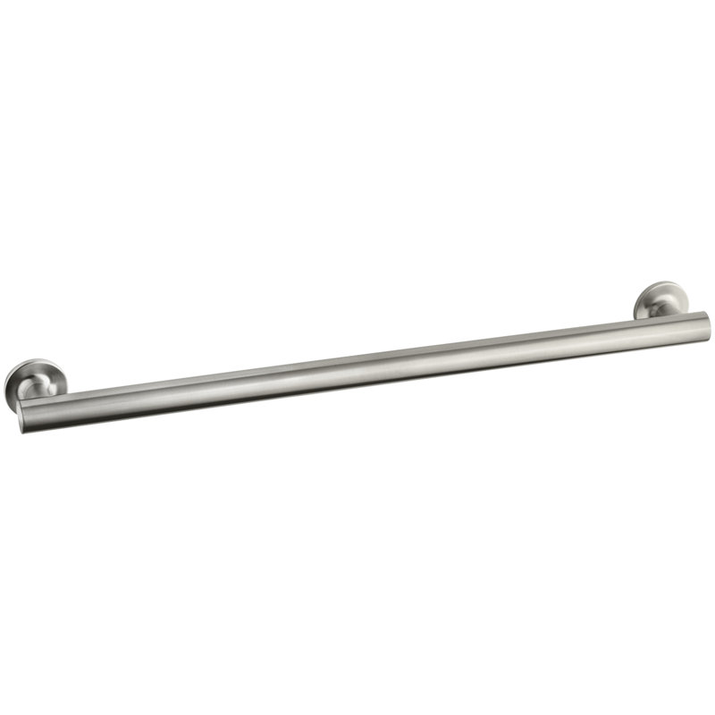 Purist® Grab Bar, 24"W, Vibrant Brushed Nickel