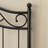 Vintage Queen Size Sturdy Metal Headboard, Adjustable Height Arched Scroll Bed Headboard