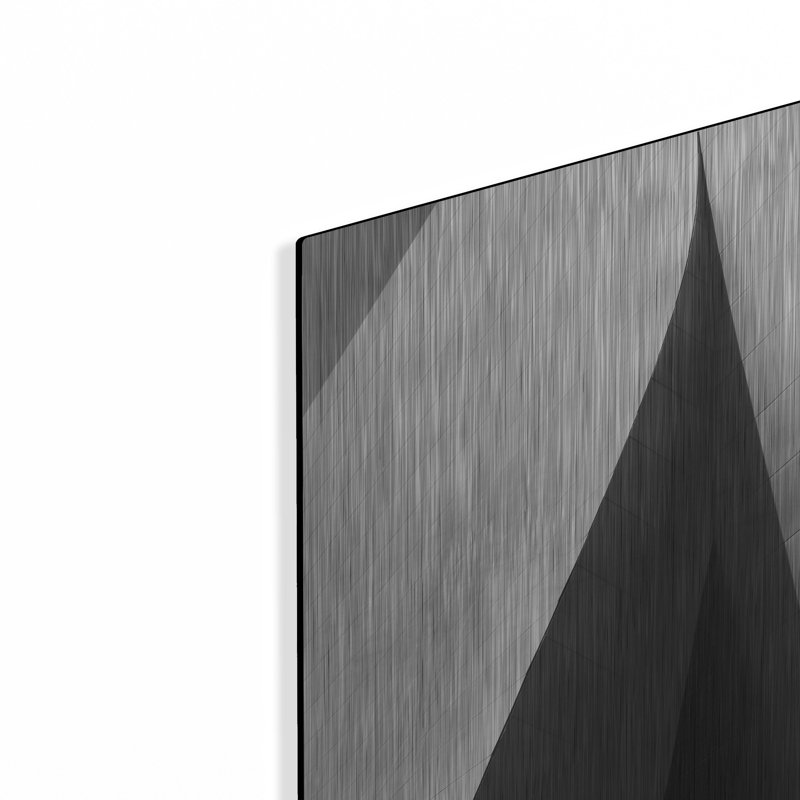 «Ode To Gehry 11» par DAG, Inc, art mural en métal de luxe, 12 po x 16 po, H 16 po x l 12 po