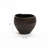 Brown V-Pattern Polyresin Round Planter-470340638