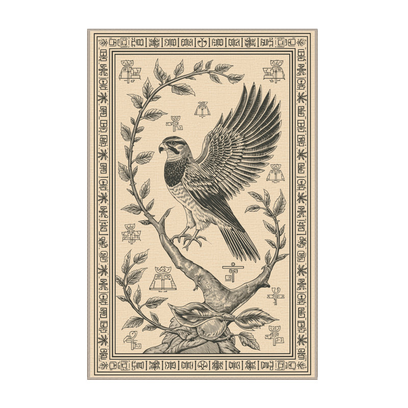 Tapis beige lavable à la machine Newberry Horus Classic, 7 x 10