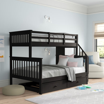 Alaina Twin Over Full Solid Wood Bunk Bed with Trundle by Three Postsâ¢ Baby & Kids -  2ADB2C3132EB4C6D8A32F30A472BA6E3