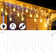 11.4 FT 96 LED Window Curtain String Lights Christmas Tree Twinkle Fairy Light 8 Modes Hanging Decor