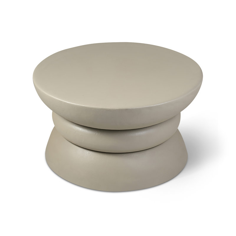 Collins Aluminum Coffee Table, Taupe