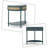 Half Moon entry table console table with drawers, Storage Drawer & Bottom Shelf-114434736