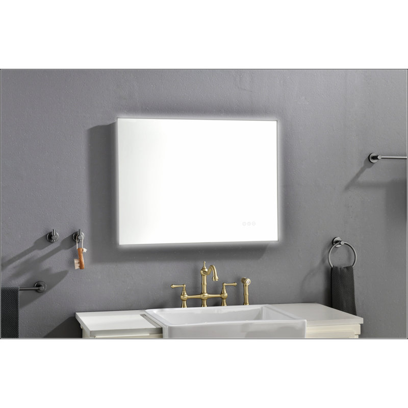 48 x 36Inch LED Mirror Bathroom Vanity Mirror with Back Light, Wall Mount Anti-Fog Memory Large Adjustable Vanity Mirror