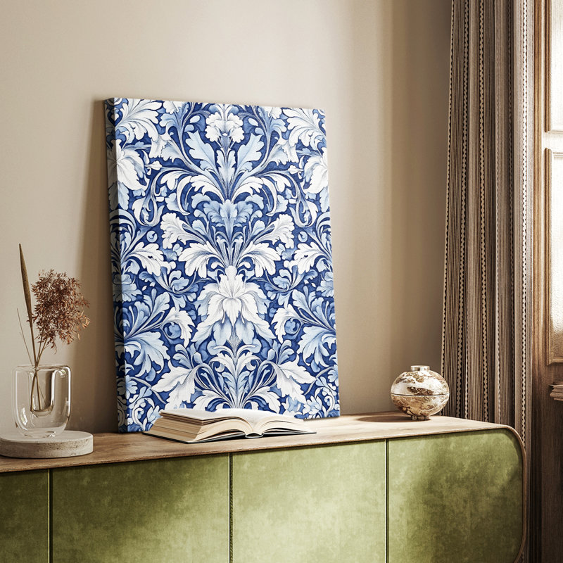 WM MORRIS Series DCXXI  -Premium Gallery Wrapped Canvas -Ready to Hang, H 18 po x l 12 po