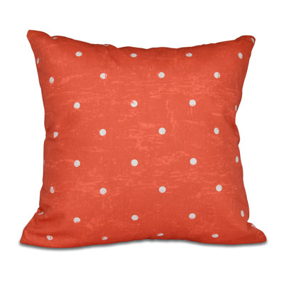 Polka Dots Outdoor Reversible Throw Pillow