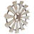 Metal Distressed Galvanized Windmill Silver Wall Decor with Rust Frame-209702643