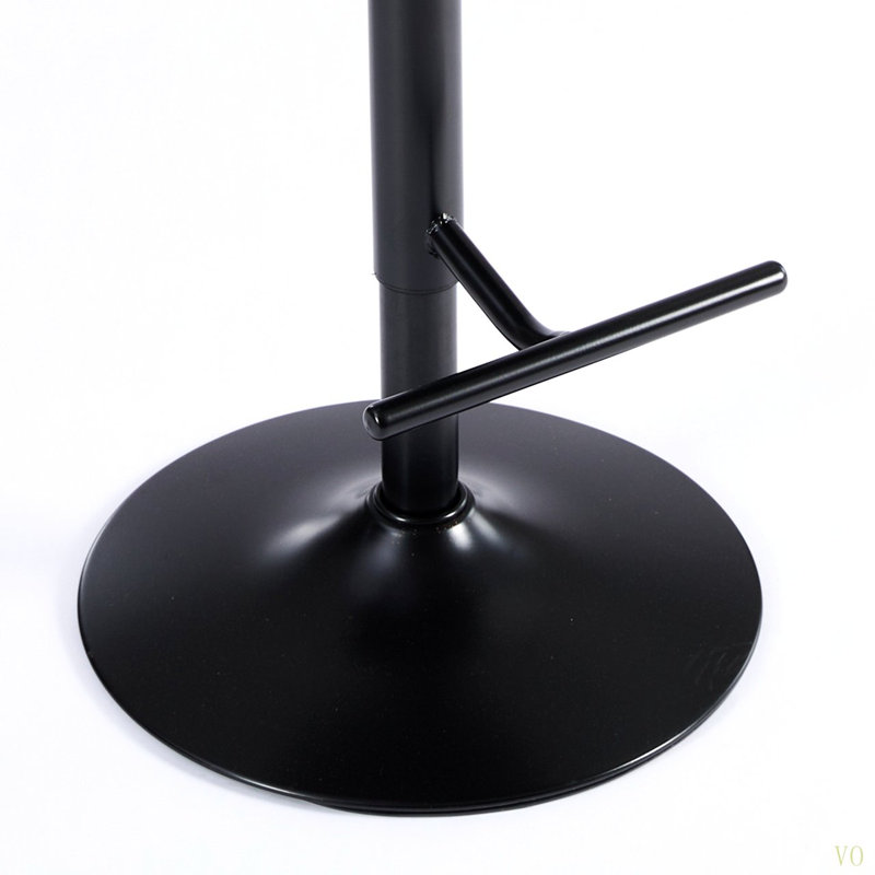 Tabourets pivotants en polyuréthane vieilli et rétro à hauteur de siège réglable de 26 à 33 pouces, tabourets de bar modernes avec dossier capitonné confortable pour un pub à domicile et un îlot de cuisine (ensemble de 2)