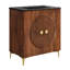 Meuble-lavabo en bois cannelé avec évier 30 po Vernon-118618763
