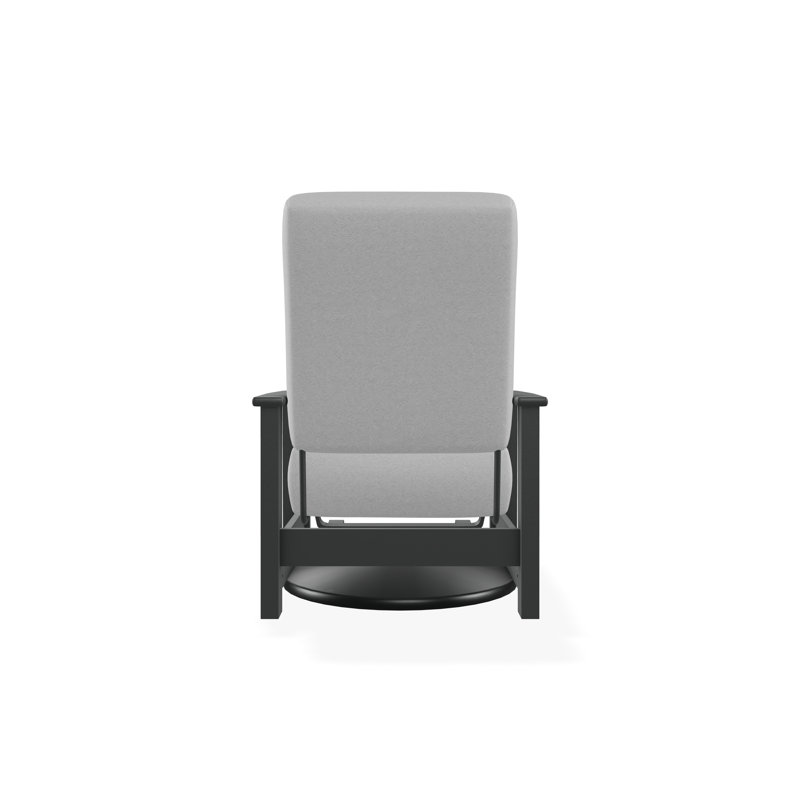 Leeward Polymer Outdoor Lounge Chair, Dazzle, Graphite