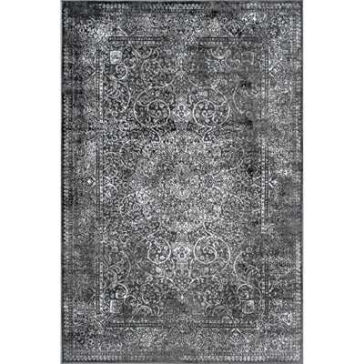 Tapis oriental gris foncé Shipley