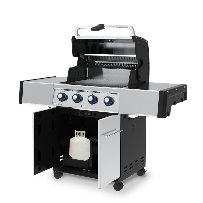 Broil King Regal 4-Burner Convertible Grill, Stainless Steel, Liquid Propane