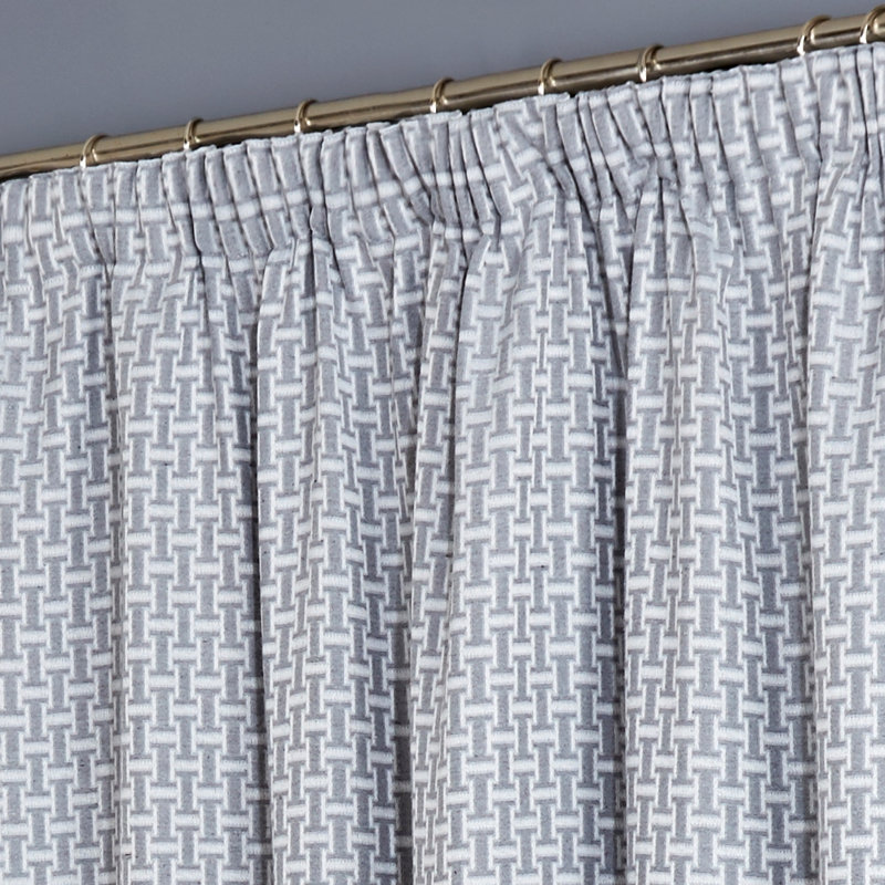 Aoibhi Room Darkening Curtain Pair, 167 W x 182 D cm, Silver