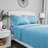 3-Piece Brushed Microfiber Sheet Set - Bedding with Wrinkle and Stain-Resistant Fitted and Flat Sheets Plus Pillowcase by Lavish Home-19700055-19700063
