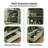 38'' Tall Storage Cabinet With Glass Doors For Living Room,Small Floor Buffet Cabinet With Drawer,Mint Green-117419176