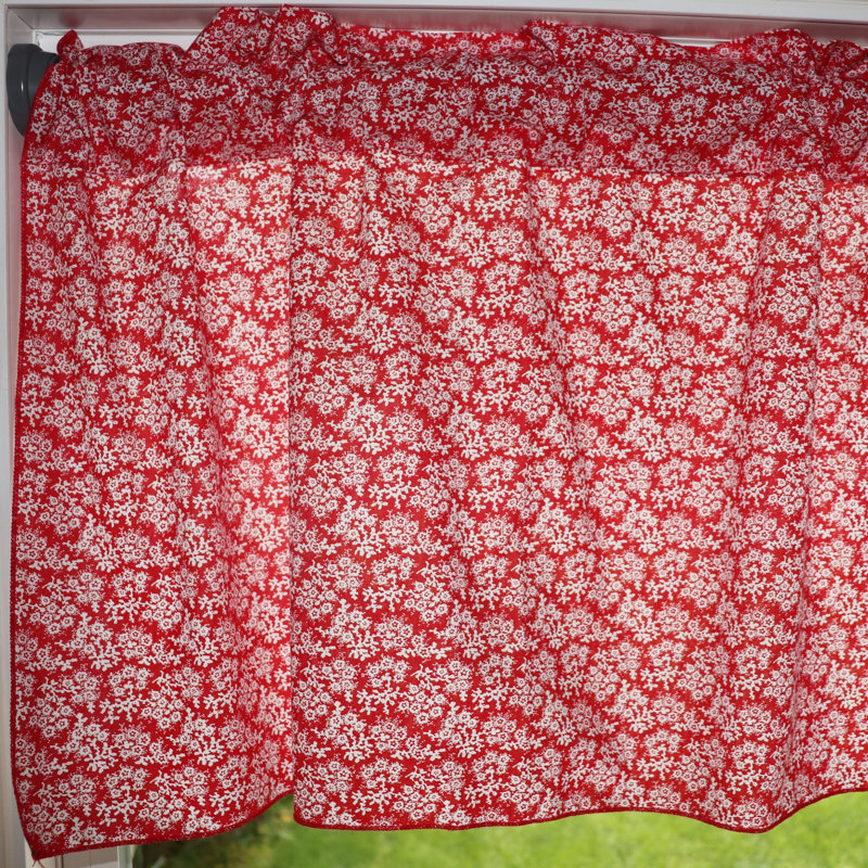 Cantonnière Clinten, L 58 po x L 14 po, Rouge