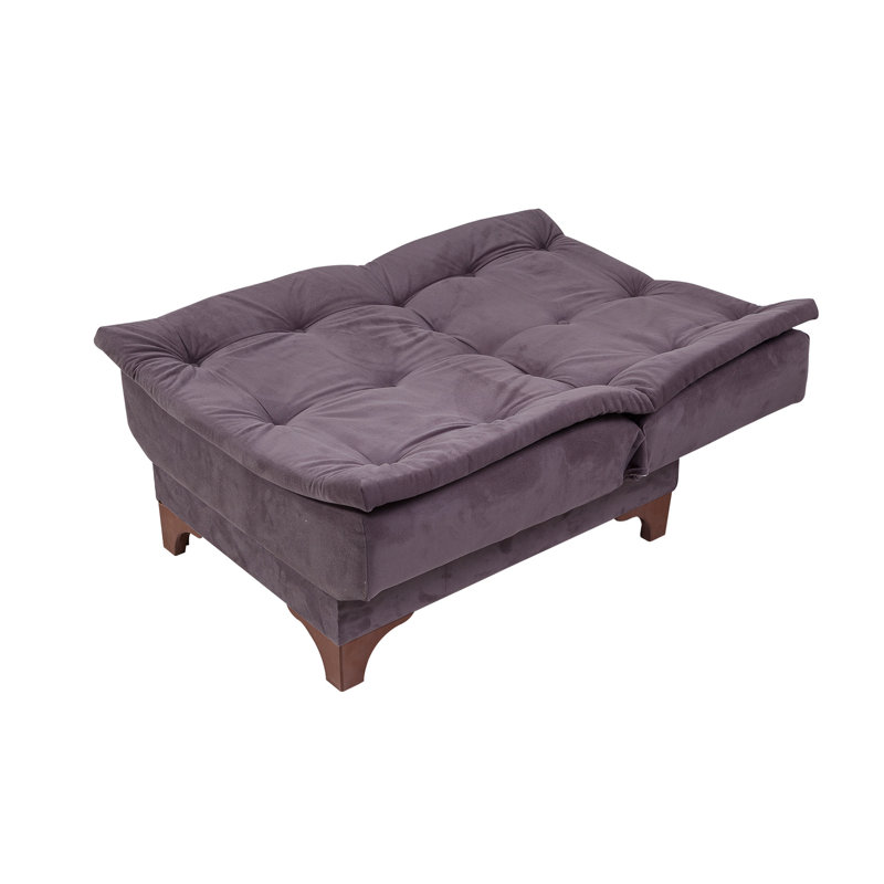 Ensemble de salon inclinable 2 pièces Sutton, 100 % coton anthracite