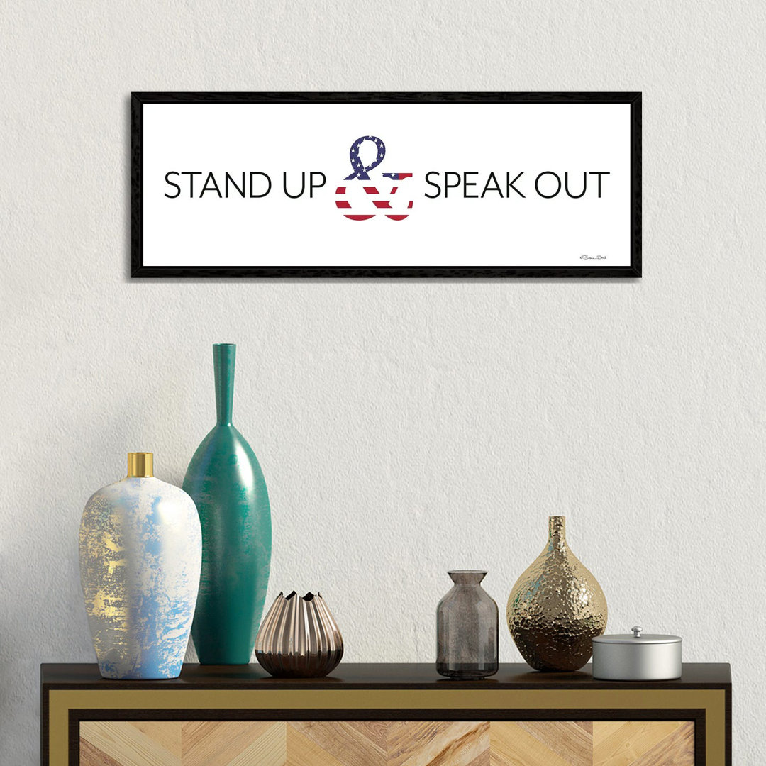 Stand Up And Speak Out von Susan Ball - Panoramaleinwand auf Leinwand Giclée auf Leinwand