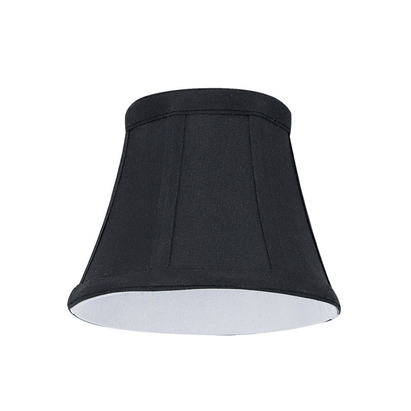 Abat-jour cloche en noir, H 4 po x l 5 po x P 3 po