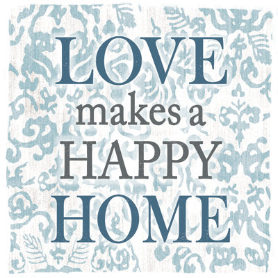 Love Makes Home - Wrapped Canvas Print