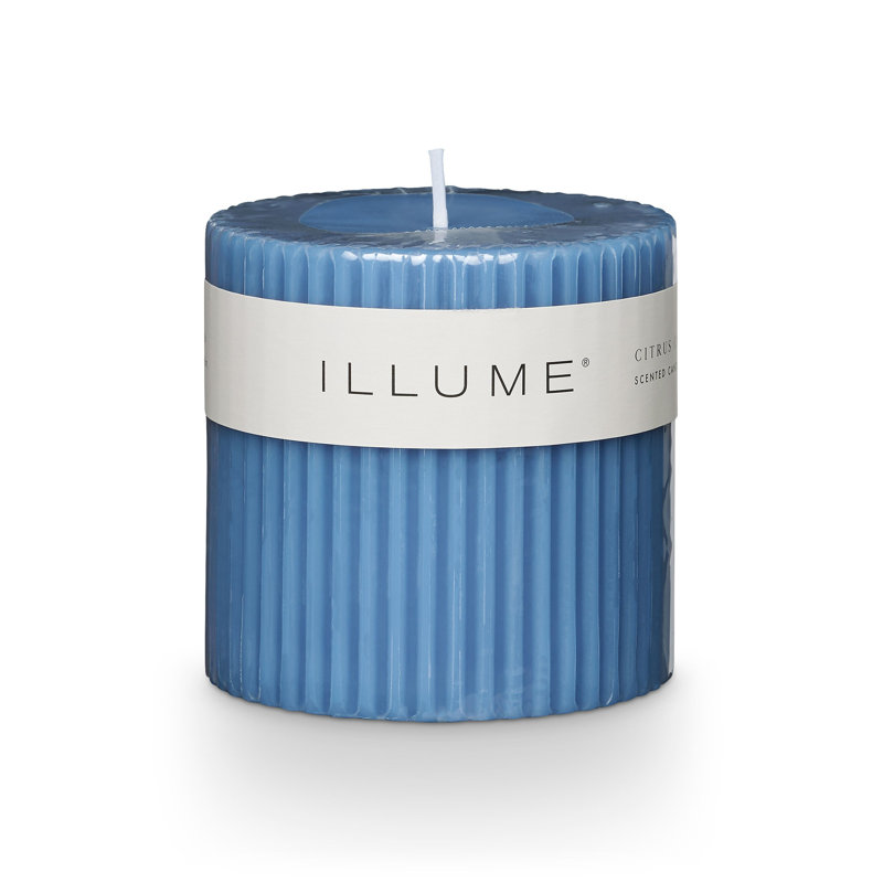 Beautifully Done Pillar Candle, Small, Citrus Crush