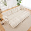Canapé 3 places avec 3 repose-pieds et coussins-1751248747