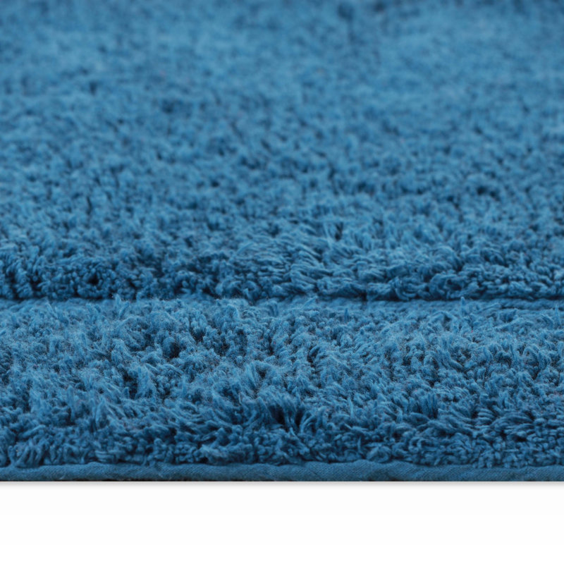 Ensemble de tapis de salle de bain 2 pièces Sandcliff, Bleu / ovale