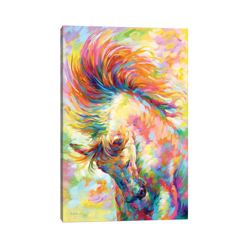 Brave Horse - Print on Canvas, Wrapped Canvas, 20.32 cm H x 30.48 cm W