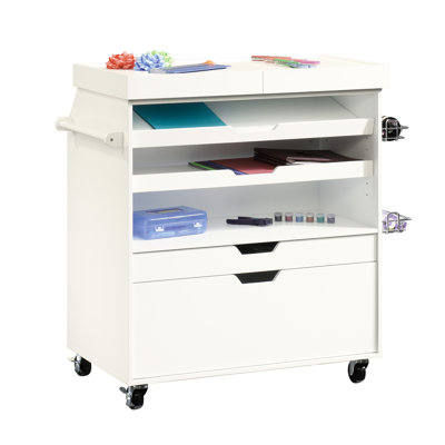 Chariot artisanal blanc traditionnel, plan de travail coulissant, rangement dissimulé, deux tiroirs, chariot en métal et mobile avec style, couleur, surface, tablettes de rangement réglables