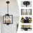 Gabut 4-Light Lantern Square / Rectangle Farmhouse Chandelier-939437477