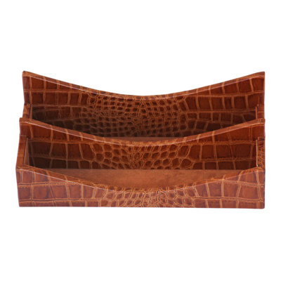 Leather Paper Organizer