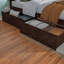Lit plateforme en bois massif Kindig Cottage avec pied de lit et tiroirs de rangement assortis-23570262-96144274