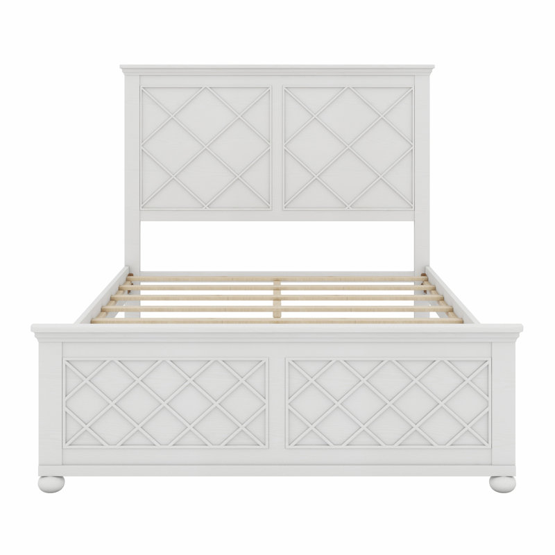 Base de lit en bois massif, Double 