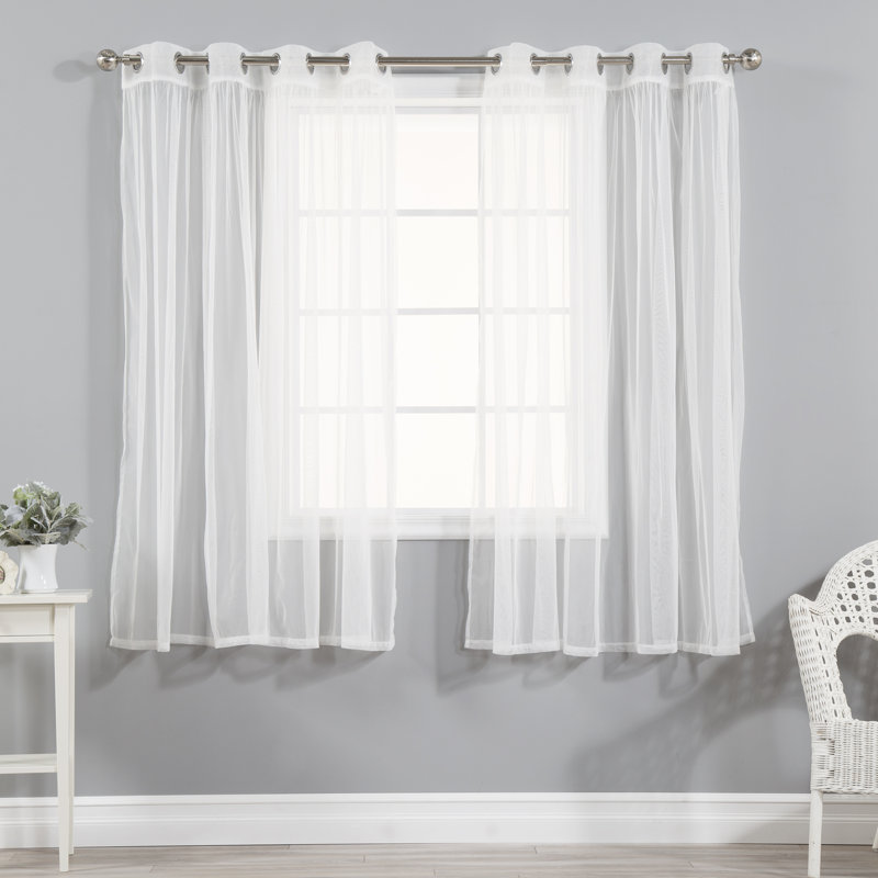 Panneau coulissant en polyester Natascha, L 52 po x L 63 po, Rouge cardinal