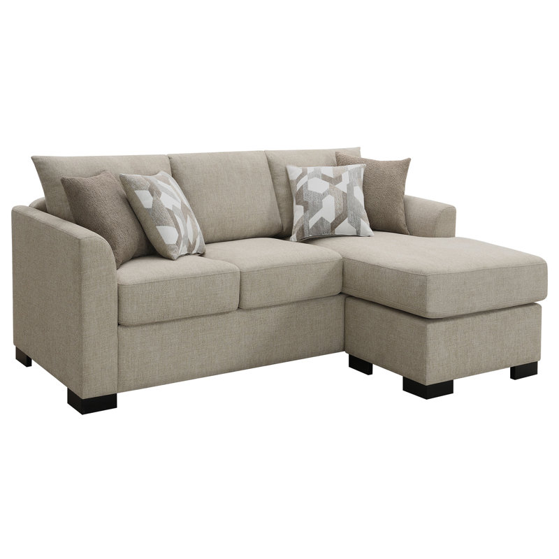 Canapé-lit modulaire rembourré Napa, Tissu chameau