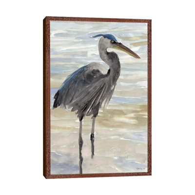 Heron In Water - Painting on Canvas