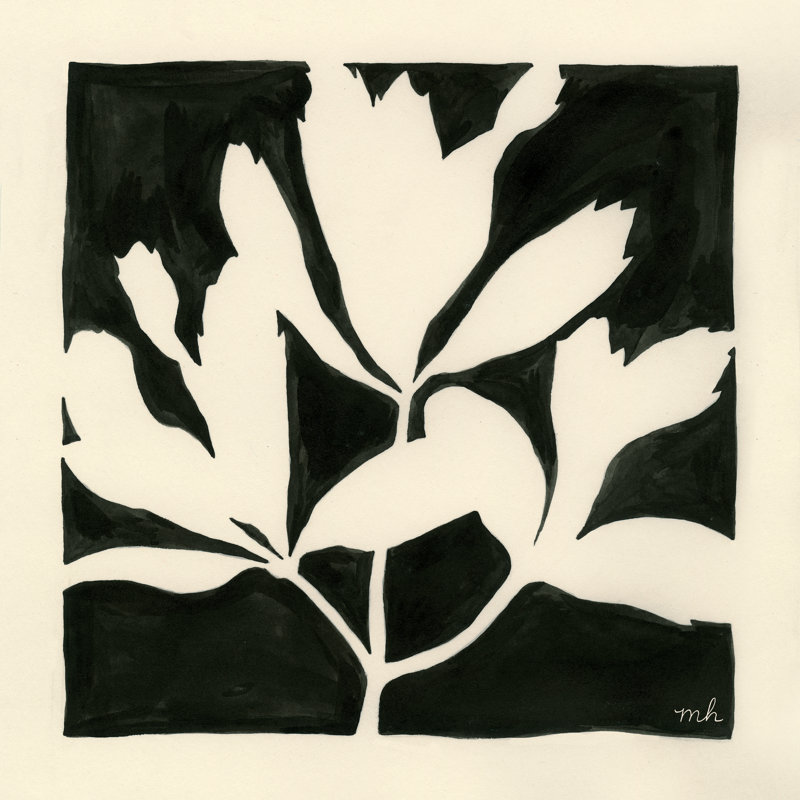 «Growing II» par Moira Hershey - peinture sur toile tendue, H 30 po x l 30 po