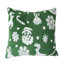 Abstract Red + Green Backrest Cushion