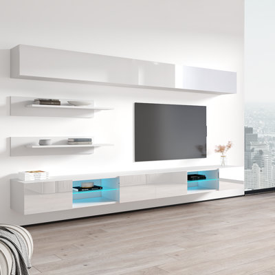 Meuble audio-vidéo flottant Fly 126 "I 33TV
