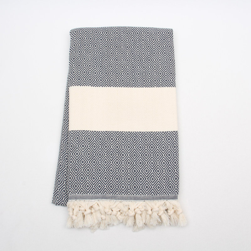 Serviettes de bain et essuie-mains en coton turc, Largeur de la serviette de bain: 38 po, Marine