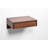 Solid Walnut Hardwood Floating Nightstand With Drawer | Bedside Table Floating Shelf For Bedroom