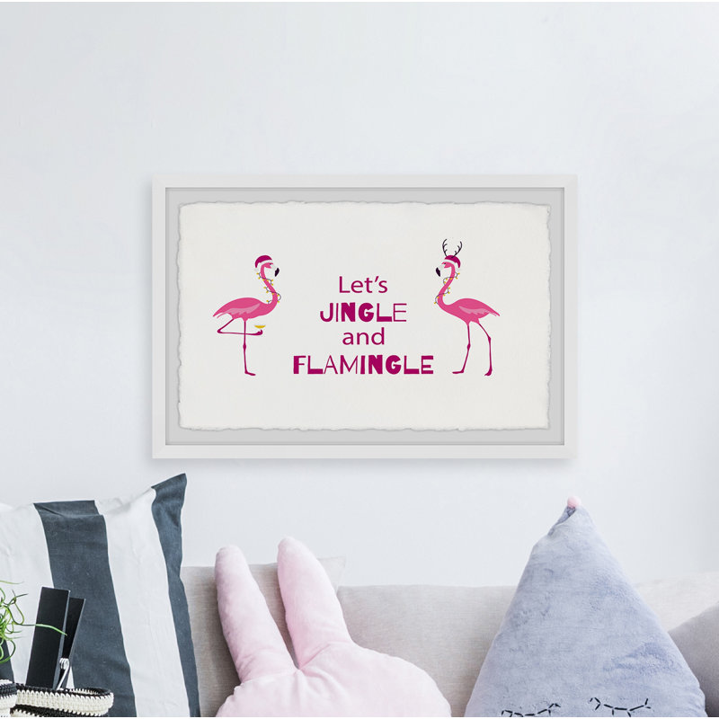 Let's Jingle 1 Piece Single Picture Frame Wall Art, 38cm H x 45cm W x 3.81cm D
