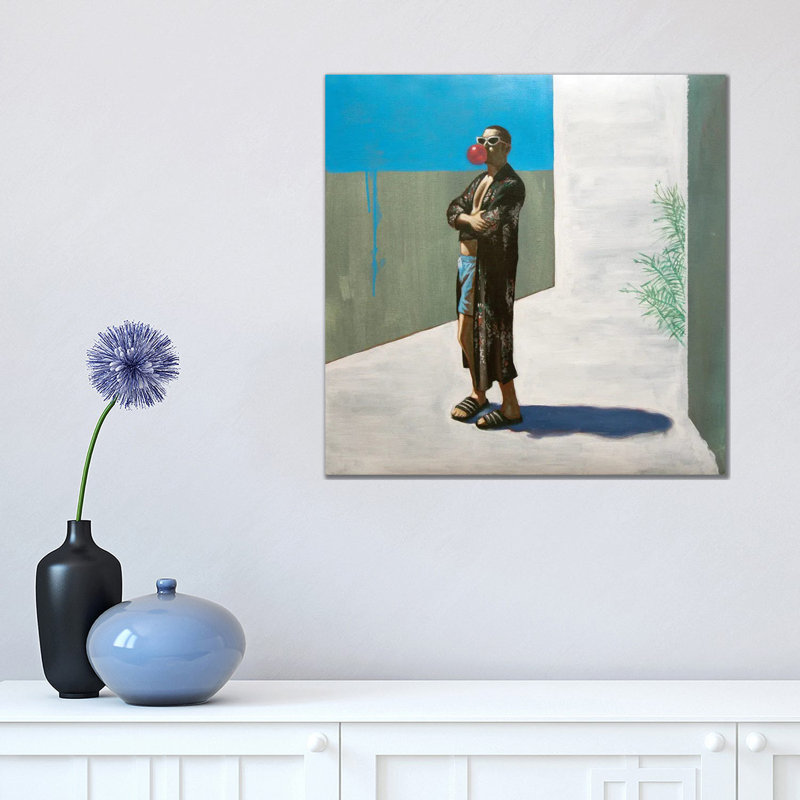 Decadent Young Man by Alexander Grahovsky - Wrapped Canvas Painting, 45.72 cm H x 45.72 cm W