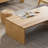 Burlywood Solid Wood Rectangular Coffee Table