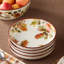 Ensemble de 4 bols à soupe Autumn Meadows - De larges bols en grès accueillants de 34 onces peints avec des plantes de récolte, conçus pour contenir chaque soupe, ragoût et piment de la saison.